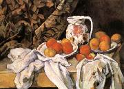 Paul Cezanne Nature morte avec rideau et pichet fleuri china oil painting artist